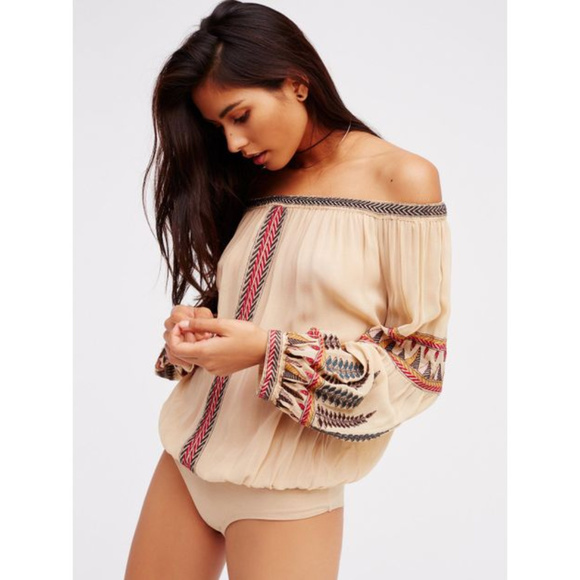 Free People Tops - Free People Late Night Love Bodysuit
